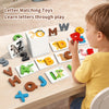 Montessori Wooden Spelling Game with Letter Matching Cards