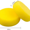 A yellow, dense paint sponge is shown with dimensions of 1.0 inch by 2.9 inches.