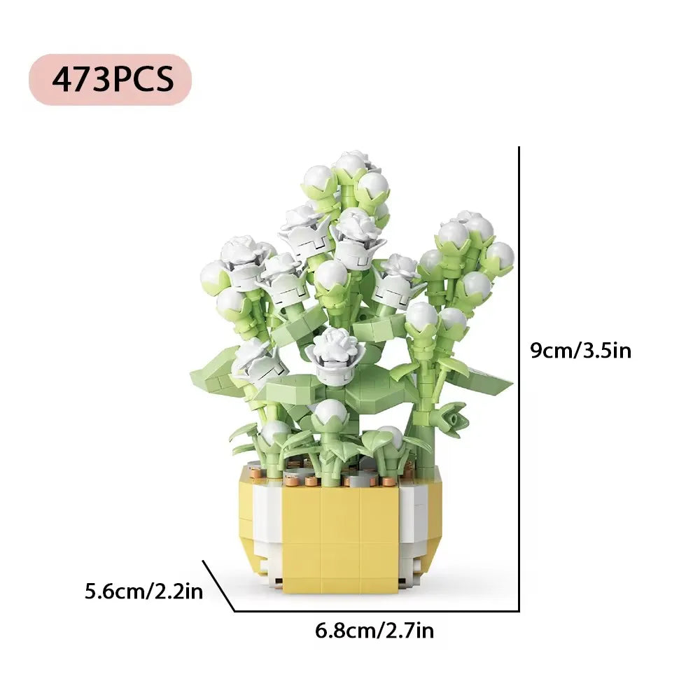 Everlasting Flower Bonsai Building Blocks Set