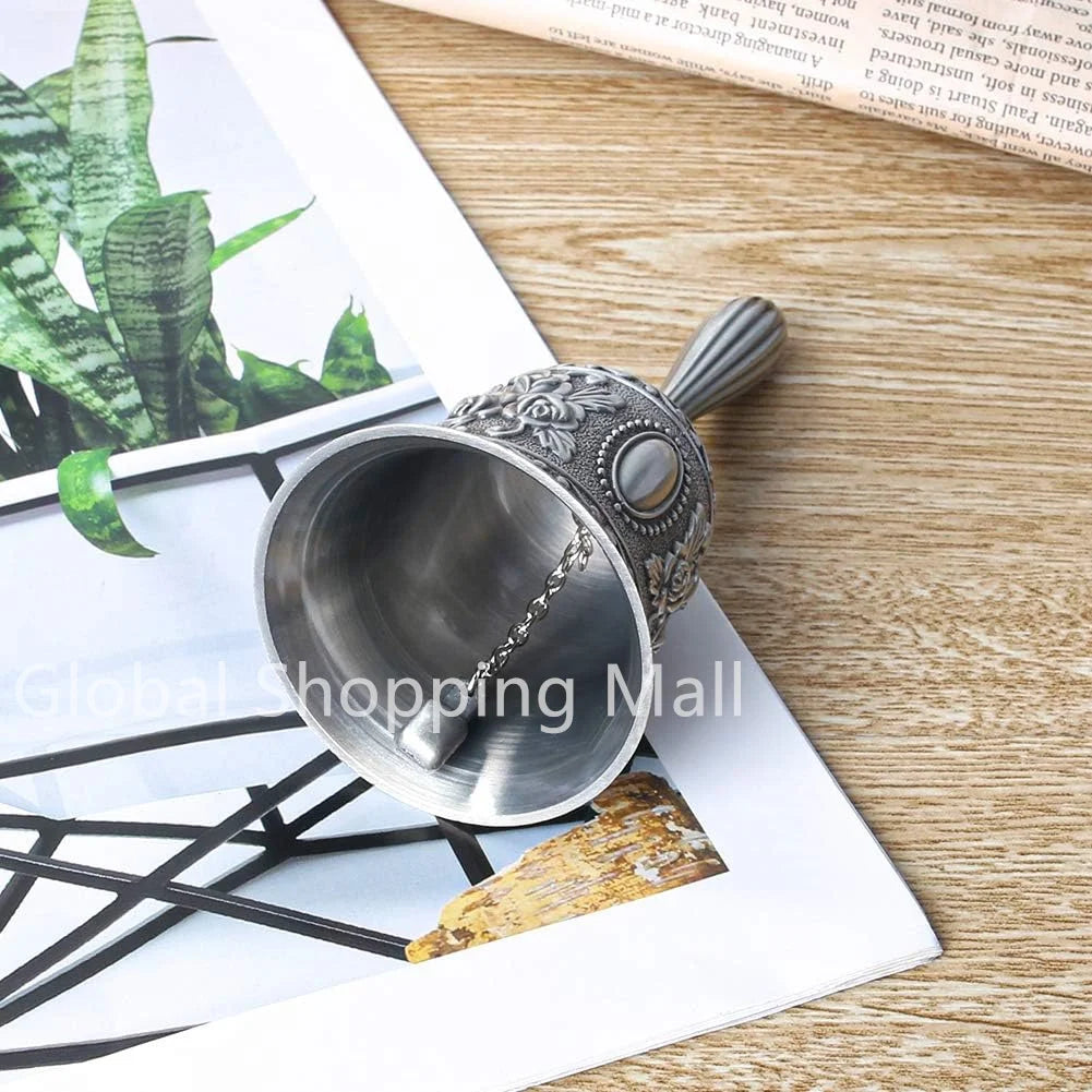 Classic Brass Hand Bell for Service, Weddings & Home Decor