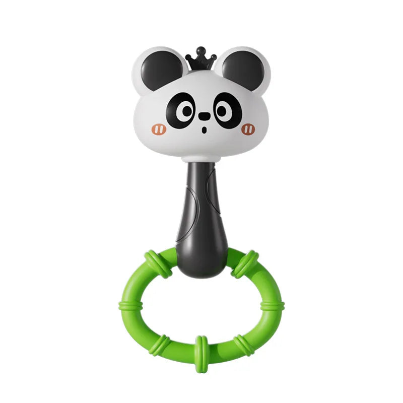 Cartoon Animal Rattle Handbell for Baby Sensory Development