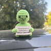 Handmade Crochet Emotional Support Cat Ornament