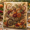 Autumn Pumpkin 5D Pearl Painting Kit with Frame