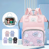 Waterproof Diaper Bag Backpack with Printed Bear Design