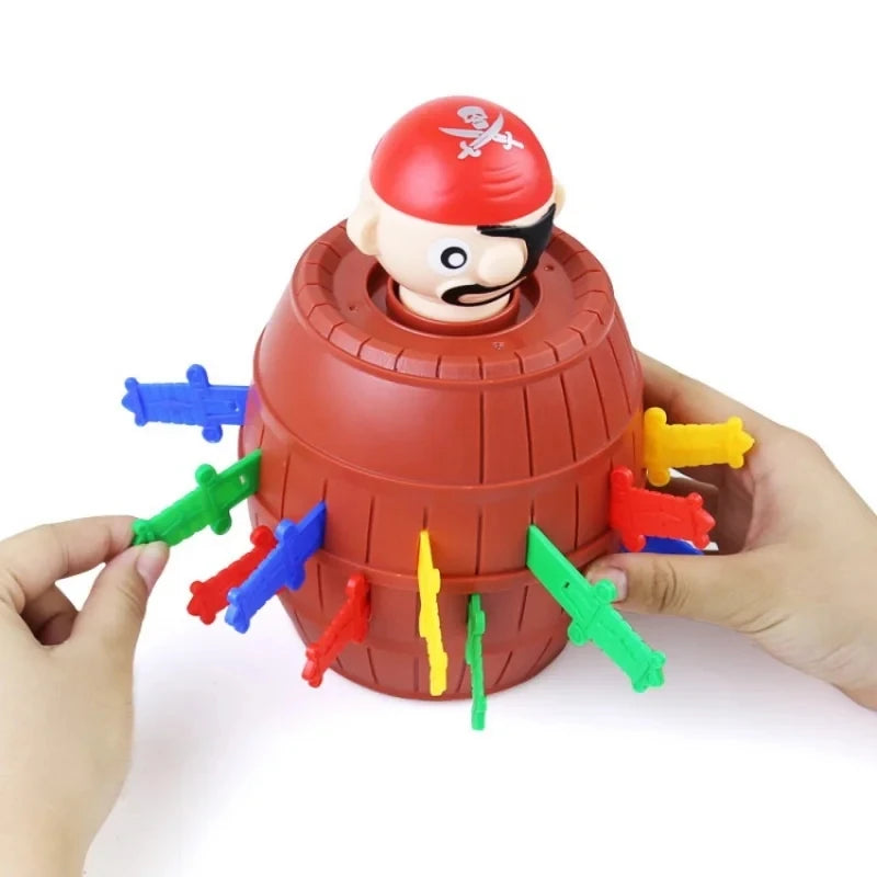 Pirate Jumping Board Game — Lucky Barrel Action Game for Family Fun