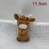 Handmade Amigurumi Plush Toy Set – Fox, Cow & Lamb Sleeping Dolls
