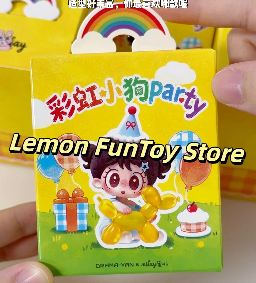 Lemon FunToy Store party box featuring a cute character and yellow toy figurine