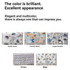 A collection of colorful patterned portable waterproof baby changing mats featuring Nordic leaves, Colorful World, Jungle Par