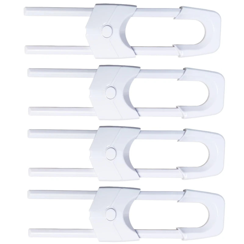 Adjustable U-Shaped Cabinet Locks for Child Safety