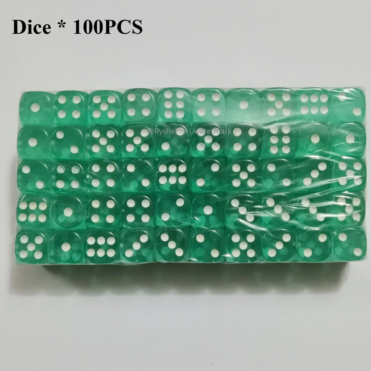 Acrylic Dice Set – 100 Colorful 14mm Dice for Games, Parties & Learning