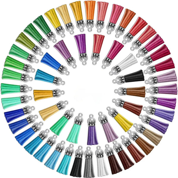 Arreglo circular de borlas de terciopelo de colores mixtos para joyería y decoración DIY
