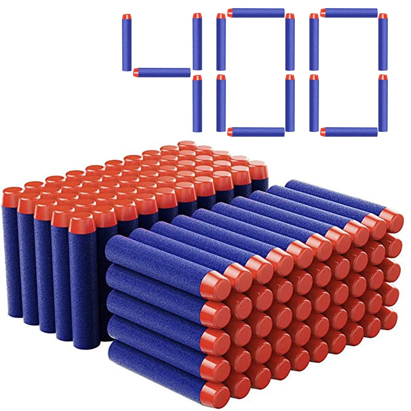 50-Pack Soft Foam Dart Refills for Toy Blasters (7.2cm)