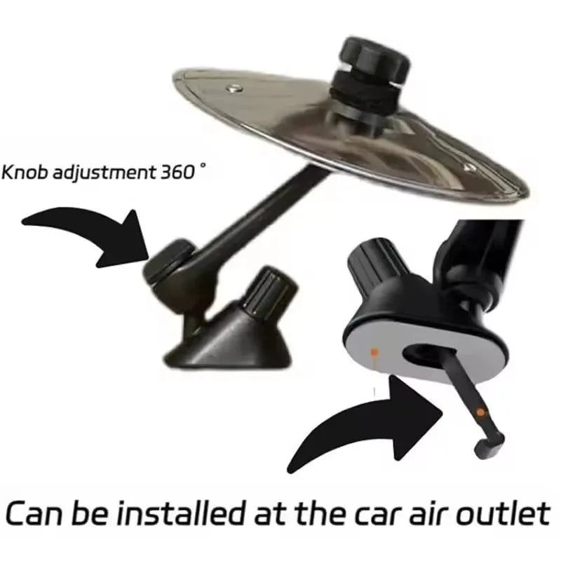 Mini Crash Cymbal with Drumsticks for Car Air Vents