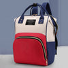 Canvas Baby Diaper Bag with Thermal Bottle Pockets & Hanging Design