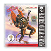Packaging for Alice A506 electric guitar strings featuring a bat-like figure and guitar imagery.