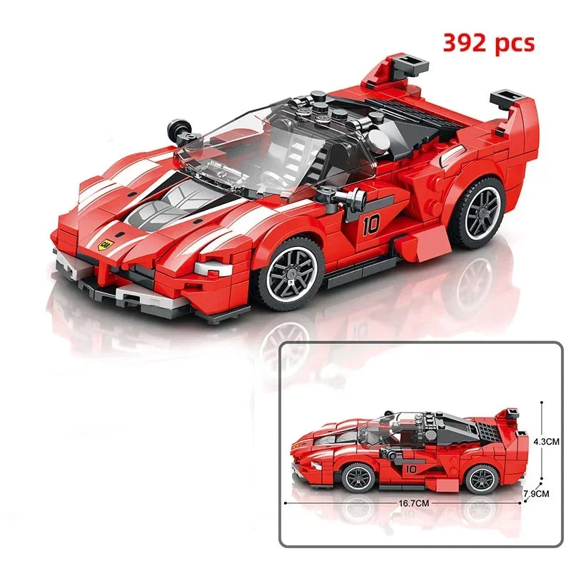 Supercar Model Building Block Kit