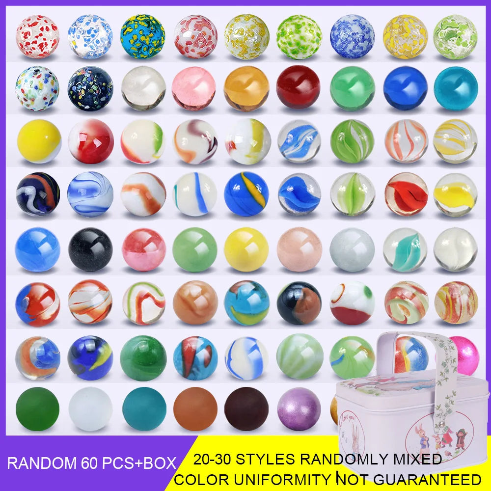 Colorful Glass Marbles for Play, Decor & Craft Projects
