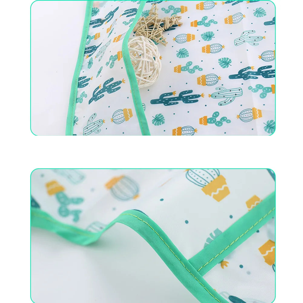 Waterproof Long-Sleeve Baby Bib with Art Smock Design