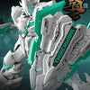 A detailed model kit of an Ancestral Effect Kai Tiger Lake Knight featuring white and teal armor components.