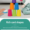 Stack Cup Speed Game with Color Recognition Cards