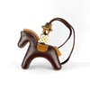 Handcrafted PU Leather Pony Bag Charm