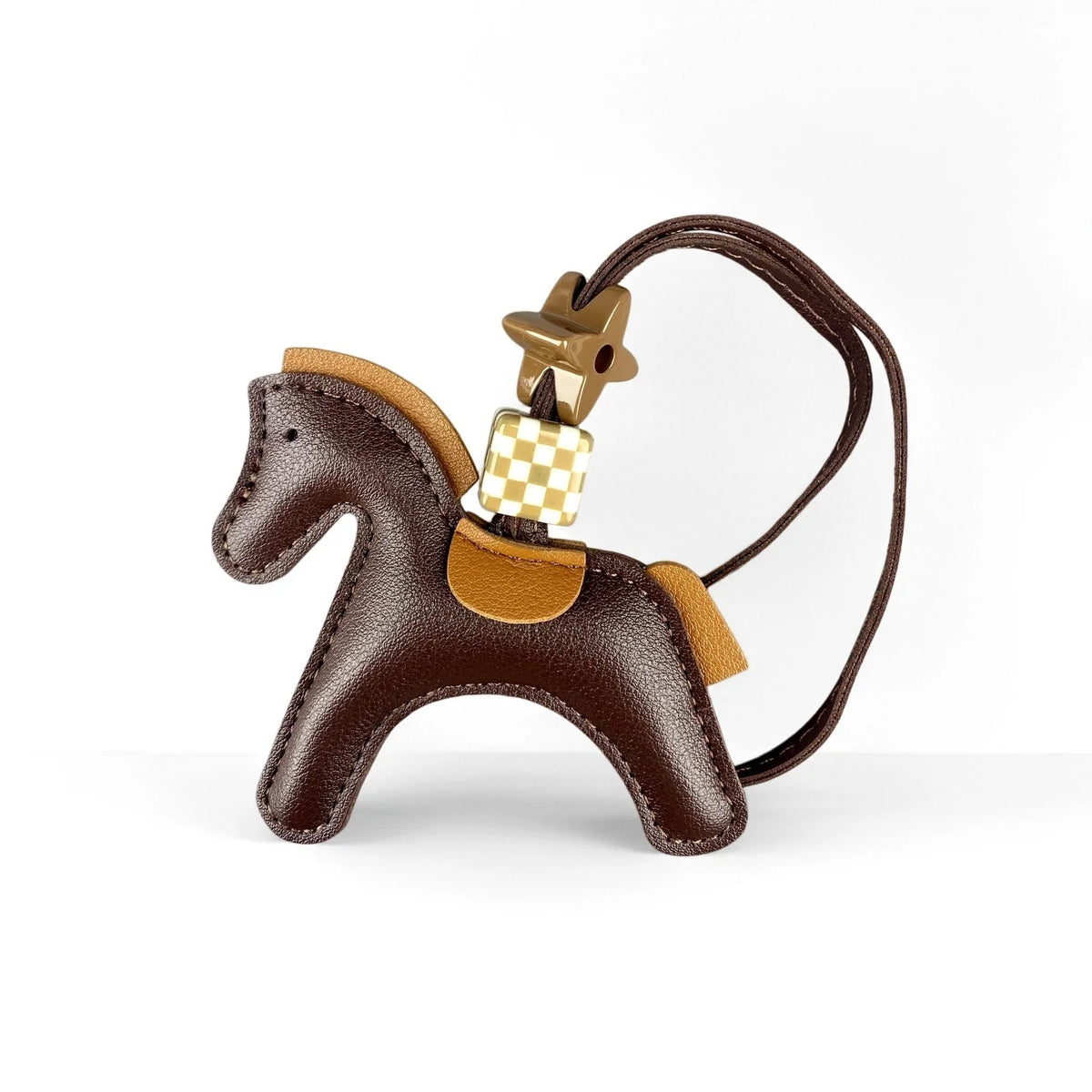 Handcrafted PU Leather Pony Bag Charm