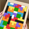 Colorful Wooden Tangram Puzzle – Educational Geometric Shape Toy