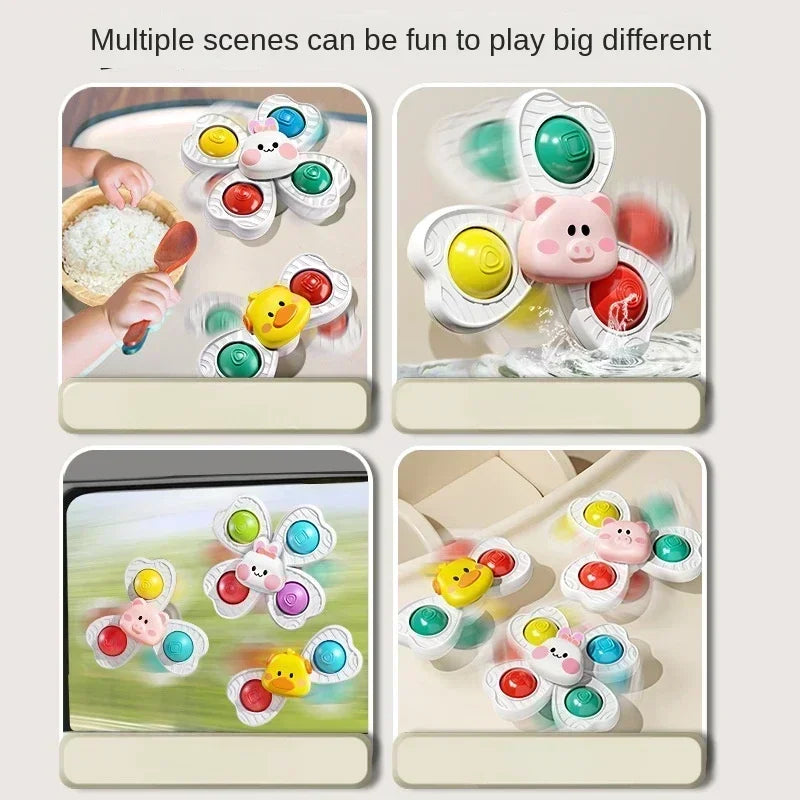 Spinning Suction Cup Bath Toys for Toddlers