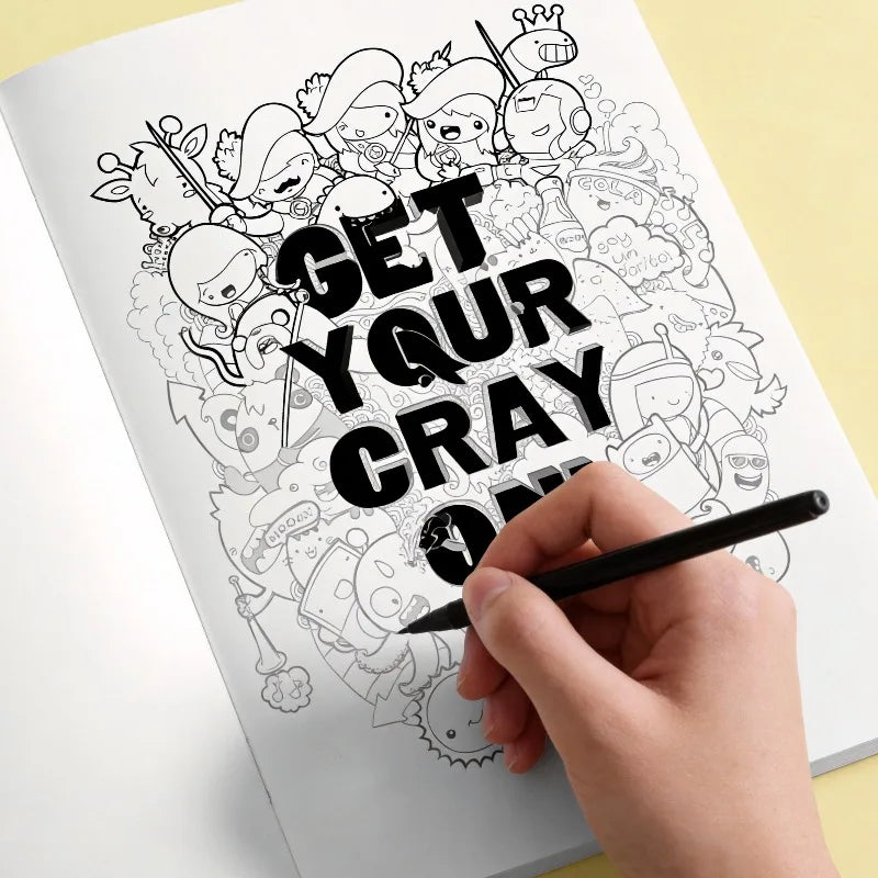 Graffiti Line Art Coloring Book for Adults