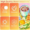 A set of high quality water-based ink pens with various features like strong coverage, waterproof, quick-drying, and non-toxi