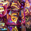Handmade Resin Sharp Edge Dice Set for RPG Games