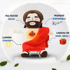 Breathing Jesus Plush Toy with Calming Sacred Heart Design