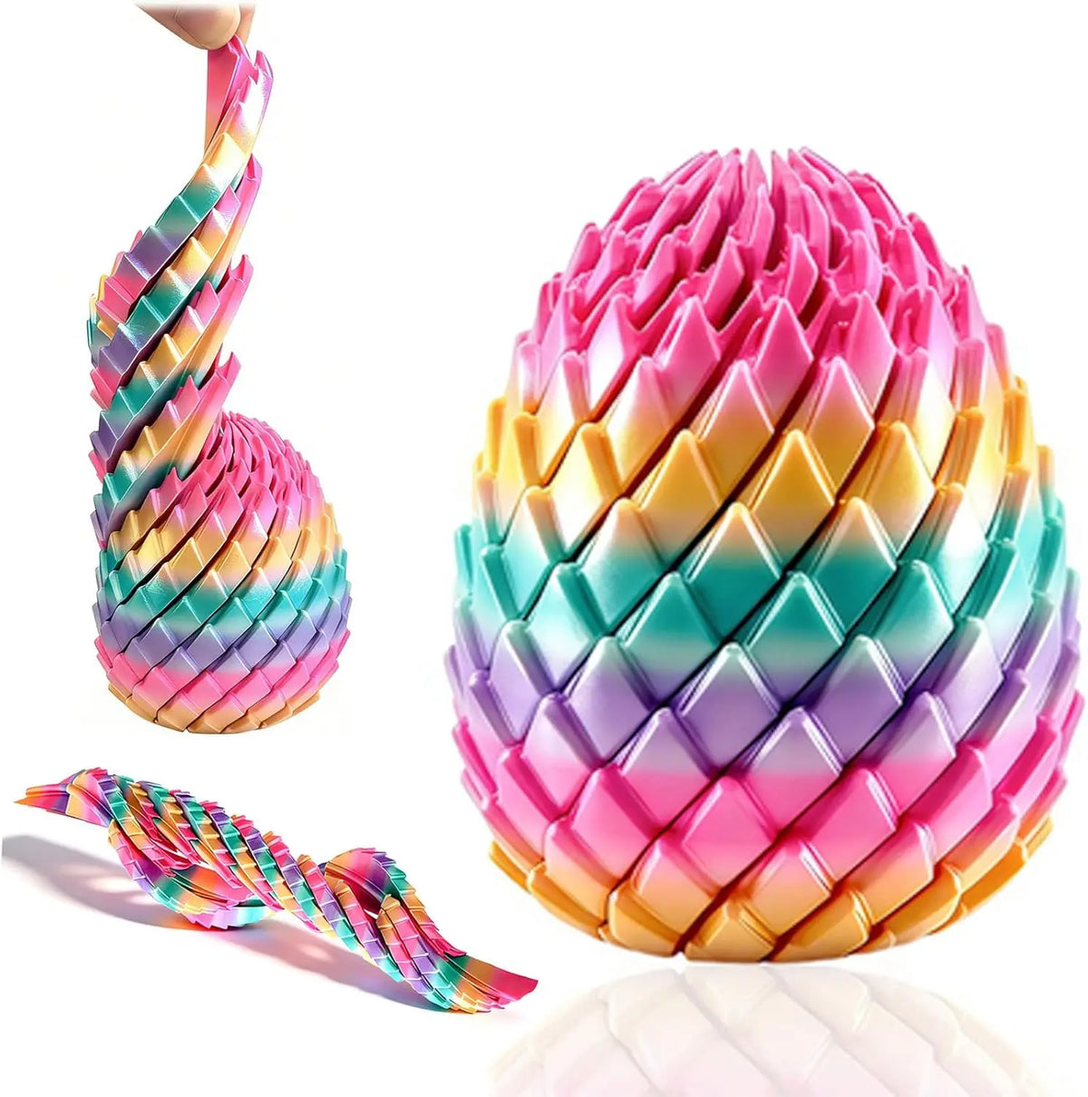 Twisty Fidget Egg – Portable Stress Relief Sensory Toy
