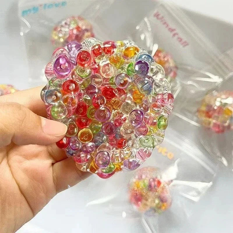 Ice Beads Squeeze Stress Ball – Slow Rebound Sensory Toy for Anxiety Relief