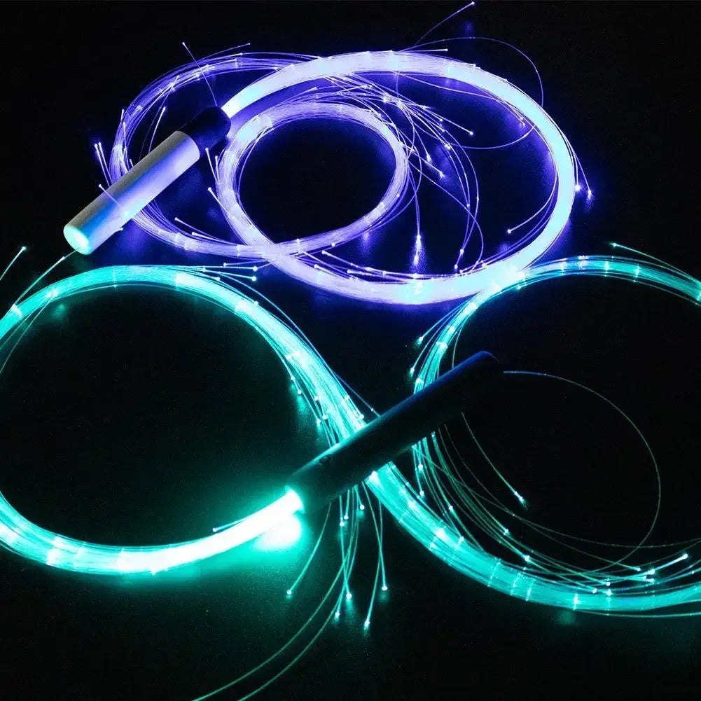 LED Fiber Optic Dance Whip with 7 Colors & 5 Modes