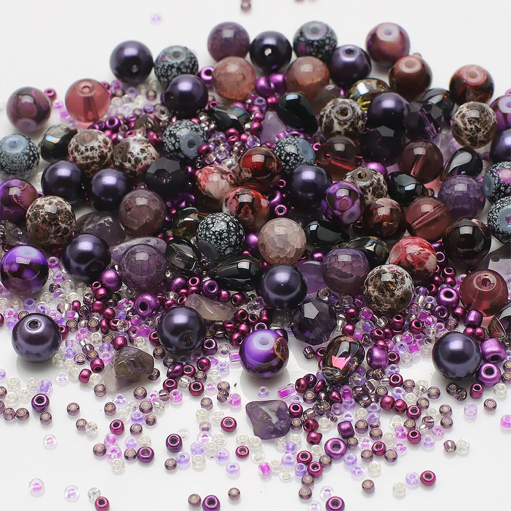 Mixed Color Czech Glass Seed Beads for Jewelry Making – Round Spacer Beads Assortment
