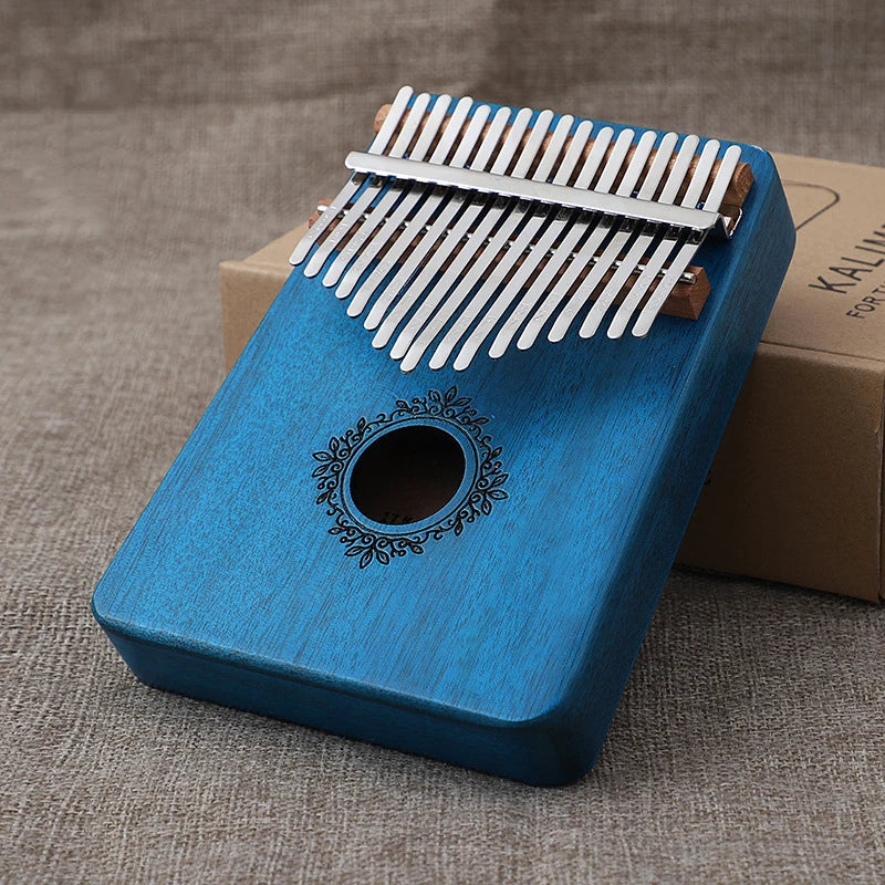 17-Key Mahogany Kalimba Thumb Piano
