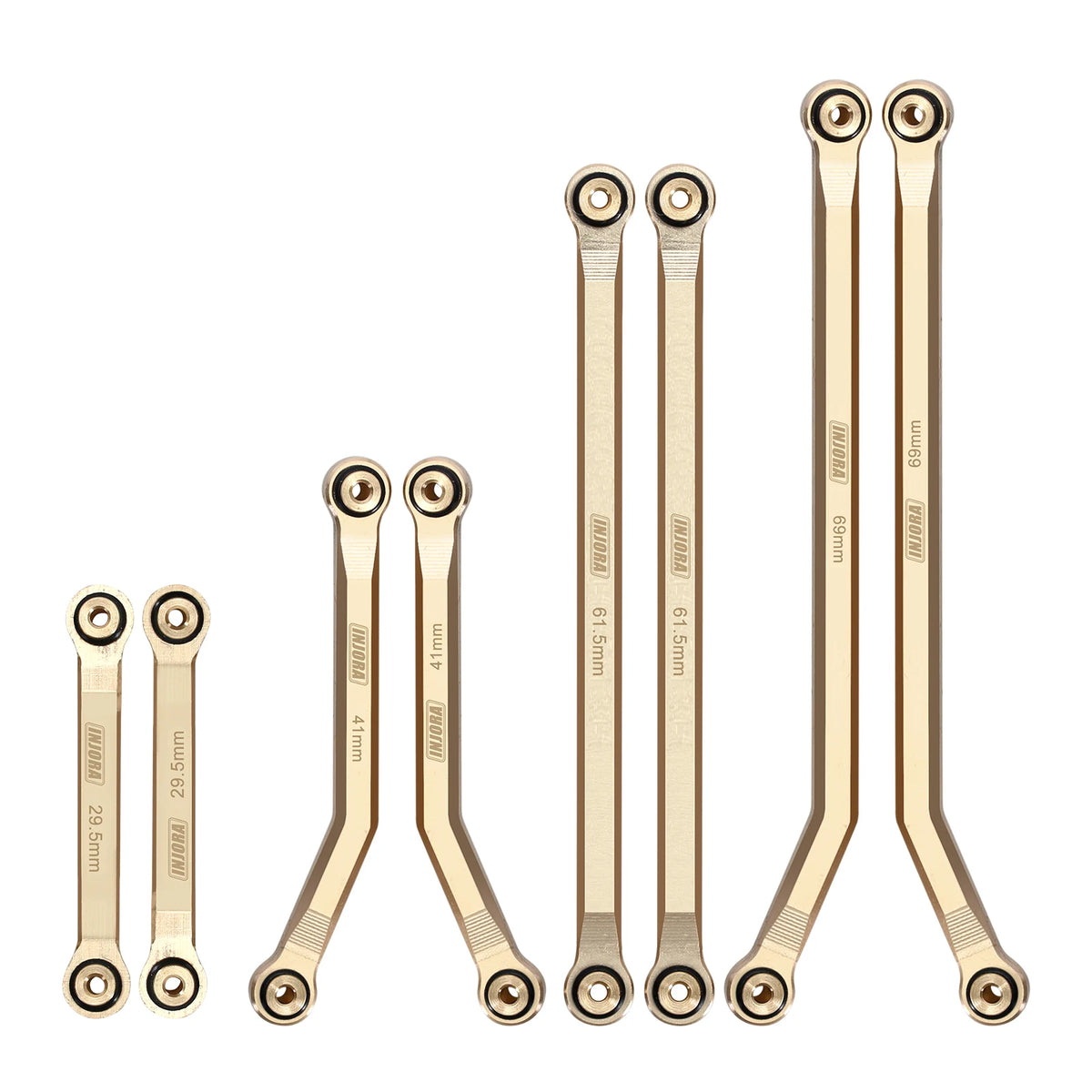 Brass High-Clearance Chassis Link Set for 1/24 RC Crawler Axial SCX24 Deadbolt B17