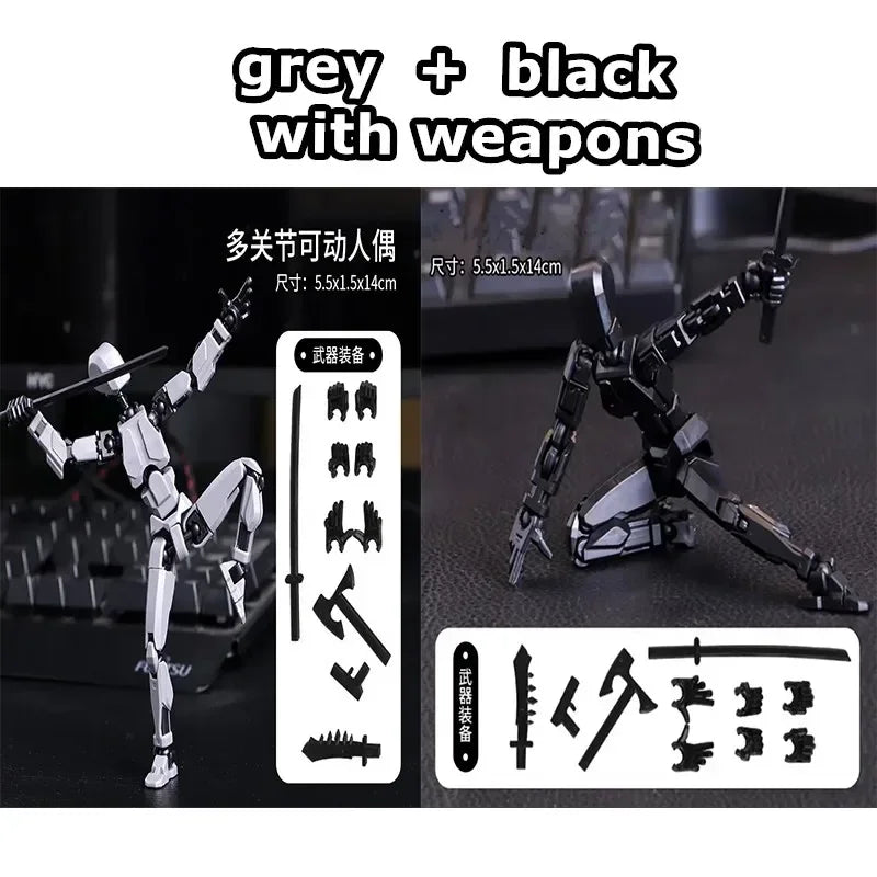 Poseable 3D Printed Robot Action Figure – Multi-Jointed Model for Creative Play