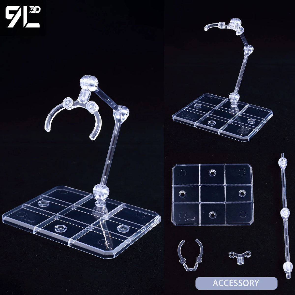 Anime-Style Articulated Dummy Figure with Display Stand
