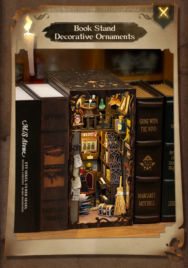 Eternal Bookstore DIY Book Nook Kit with LED Lighting