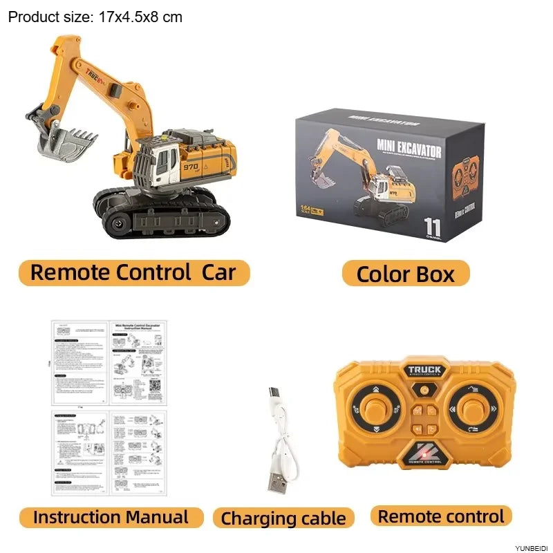 Miniature RC Forklift with Trailer and Bluetooth App Control