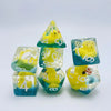 Acrylic Polyhedral Dice Set with Animal Duck Fillers