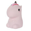 A pink unicorn night light with a horn and eye, featuring LED lighting.