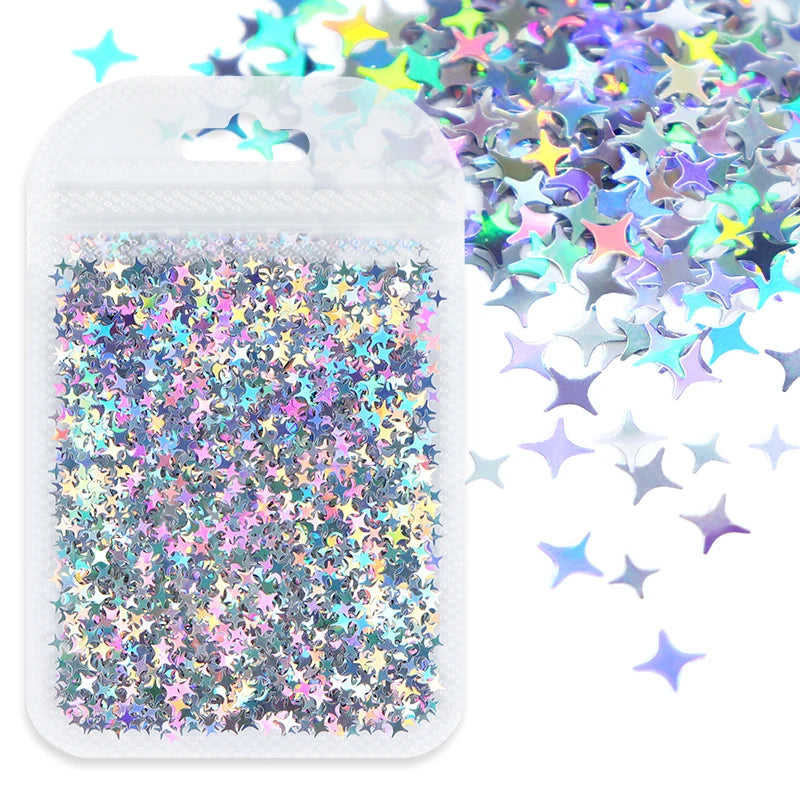 Shimmering Star Resin Sequins for DIY Crafts