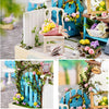 DIY Miniature Wooden Dollhouse Kit with LED Lighting