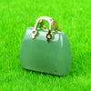 Mini Handbag-Shaped Crystal Agate Pendant for Jewelry Making