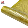Roll of gold glitter holographic heat transfer vinyl material