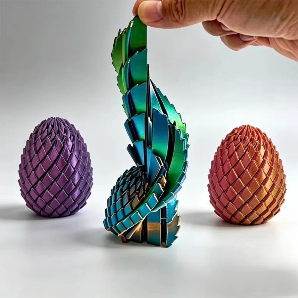 Twisted Dragon Egg Fidget Spiral Ornament
