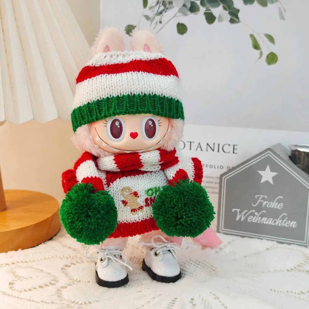 Christmas Doll Sweater and Pants Set